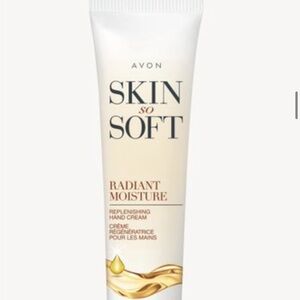Avon Skin So Soft Radiant Moisture Hand Cream - White and Gold